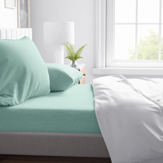 Brook Green Twin XL Sheet Set Original Design 3 stripe - No straps on corners