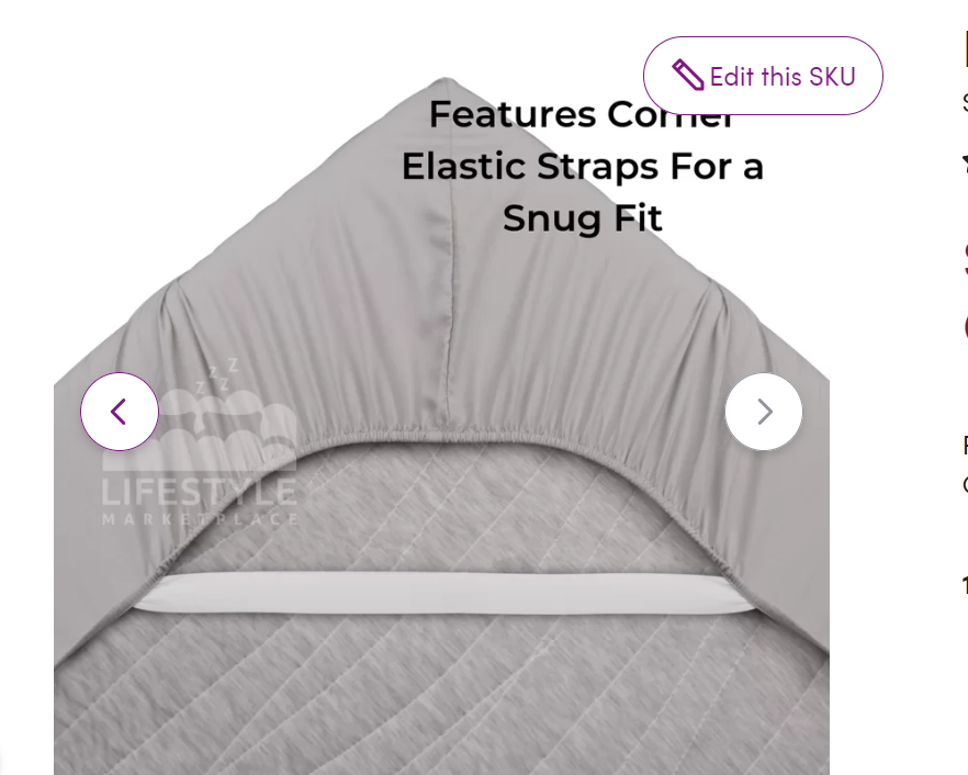DreamState "Grey Dash Luxe" Printed Sheet Set
