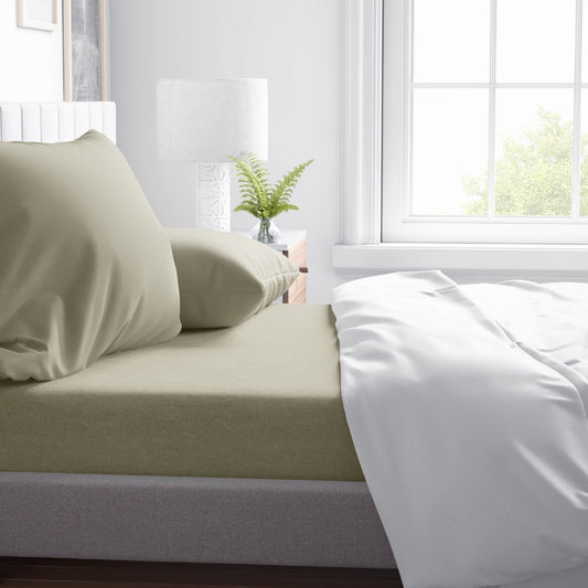 Sage Green Twin XL Sheet Set Original Design 3 Stripe - No straps on corners