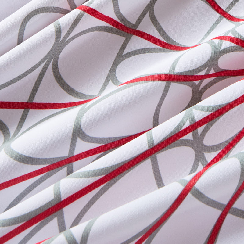 Lifestyle Marketplace Spiral Graph Duvet Cover Set Fabric Closeup