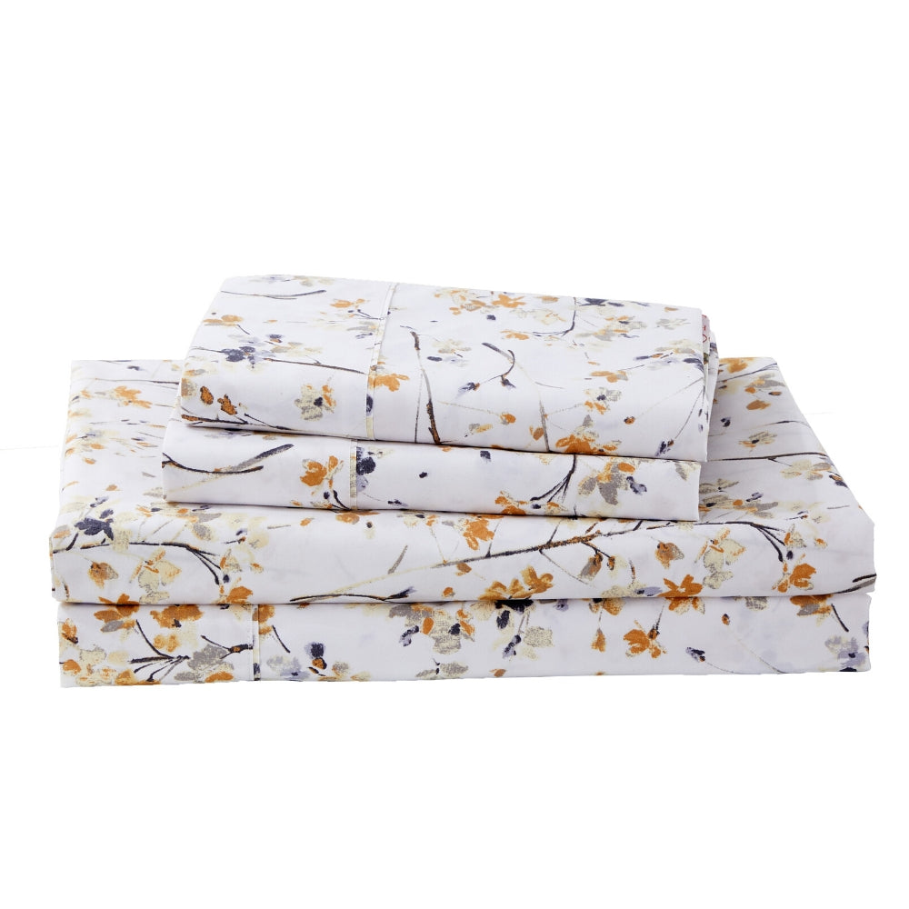 Dreamstate® 'Farmhouse Floral' Printed Sheet Set - King Clearance