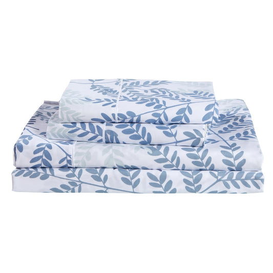 Dreamstate® 'Blue Botanical' Printed Sheet Set - Queen Clearance