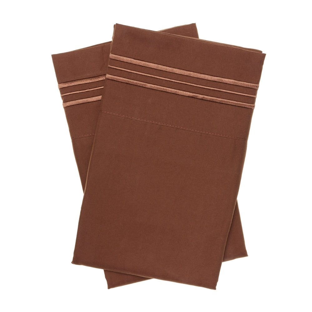 KING SIZE Triple Stripe Pillowcase Set