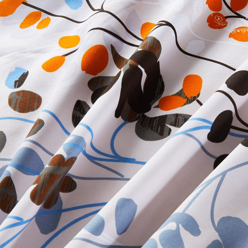 Lifestyle Marketplace Desert Wildflowers Duvet Cover Set Fabric Closeup