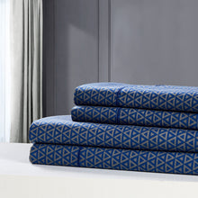 Load image into Gallery viewer, Dreamstate® &#39;Navy Luxe&#39; Printed Sheet Set
