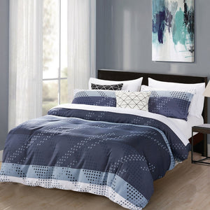Dreamstate® Printed Monochromatic 3-Piece Duvet Cover Set